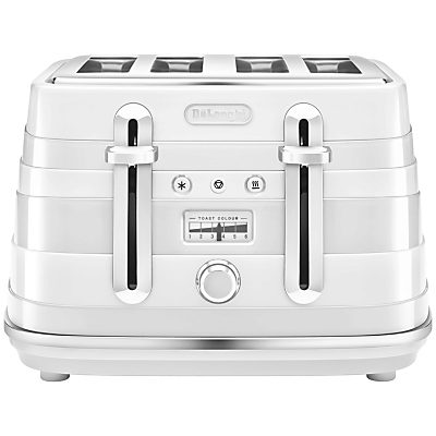 De'Longhi Avvolta 4-Slice Toaster White De'Longhi Avvolta 4-Slice Toaster White